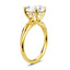 Oval Diamond Hidden Halo Engagement Ring