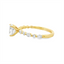 Miosogno Oval Diamond Shared Prong Engagement Ring