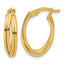 Twist Oval Hoop Earrings
