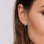 Diamond Huggie Hoop Earrings