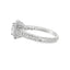 Princess-cut Diamond Halo Engagement Ring