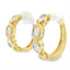 Diamond Huggie Hoop Earrings