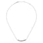Sterling Silver White Sapphire Bar Necklace