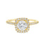 Round Diamond Halo Engagement Ring