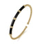 Bujukan Black Enamel Bangle Bracelet