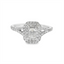 Emerald-cut Diamond Double Halo Engagement Ring