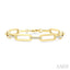 Aeris Gold Paperclip Diamond Fashion Bracelet