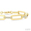 Paperclip Diamond Fashion Bracelet