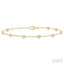 Diamond Station Chain Bracelet
