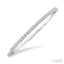 Diamond Halfway Straight Flex Bangle