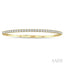 Diamond Halfway Straight Flex Bangle