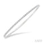 Diamond Halfway Straight Flex Bangle