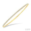 Diamond Halfway Straight Flex Bangle