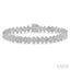 Floral Link Diamond Bracelet