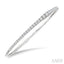 Diamond Halfway Graduated Flex Bangle