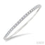 Diamond Halfway Graduated Flex Bangle