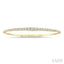 Diamond Halfway Graduated Flex Bangle