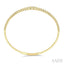 Diamond Halfway Graduated Flex Bangle