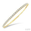 Diamond Halfway Graduated Flex Bangle