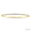 Diamond Halfway Graduated Flex Bangle