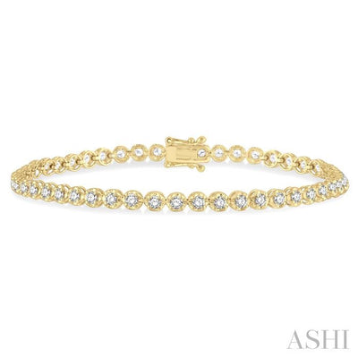 Illusion Diamond Tennis Bracelet