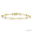 Paperclip Lovebright Diamond Fashion Bracelet