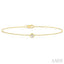 Bezel Set Petite Diamond Fashion Chain Bracelet