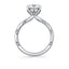 Round Diamond Twist Engagement Ring