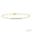 Bar Petite Diamond Fashion Chain Bracelet