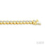 Hexagon Shape Bezel Set Diamond Tennis Bracelet