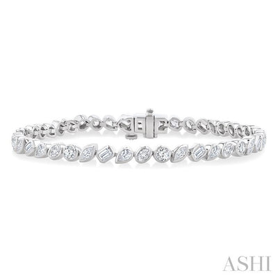 Mixed Shape Diamond Fashion Bracelet