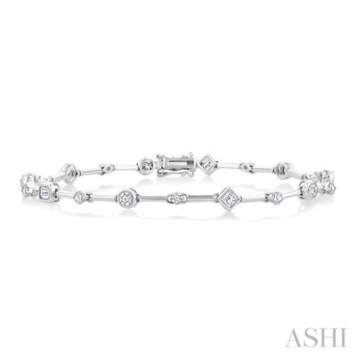 Mixed Shape Diamond Bracelet