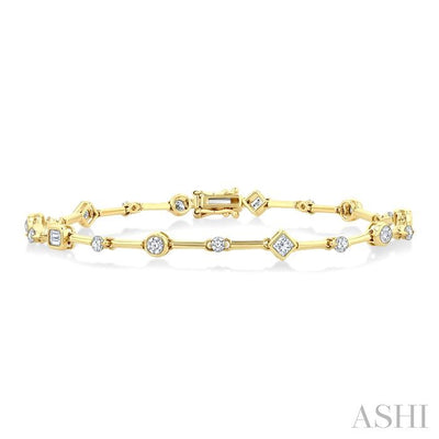 Mixed Shape Diamond Bracelet