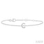 Block 'C' Initial Diamond Chain Bracelet