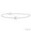 Block 'K' Initial Diamond Chain Bracelet