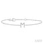 Block 'M' Initial Diamond Chain Bracelet