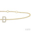 Block 'B' Initial Diamond Chain Bracelet