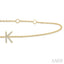 Block 'K' Initial Diamond Chain Bracelet