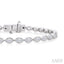 Marquise Shape East-West Bezel Set Diamond Tennis Bracelet