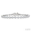 Pear Shape East-West Bezel Set Diamond Tennis Bracelet