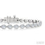 Pear Shape East-West Bezel Set Diamond Tennis Bracelet