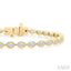 Marquise Shape East-West Bezel Set Diamond Tennis Bracelet