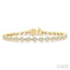 Pear Shape East-West Bezel Set Diamond Tennis Bracelet