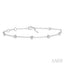 Heart Shape Diamond Station Chain Bracelet