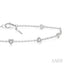 Heart Shape Diamond Station Chain Bracelet