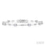 Emerald Shape Bezel Set Diamond Bracelet