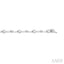 Oval Shape Bezel Set Diamond Bracelet