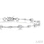 Oval Shape Bezel Set Diamond Bracelet