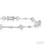 Princess Shape Bezel Set Diamond Bracelet