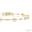 Oval Shape Bezel Set Diamond Bracelet
